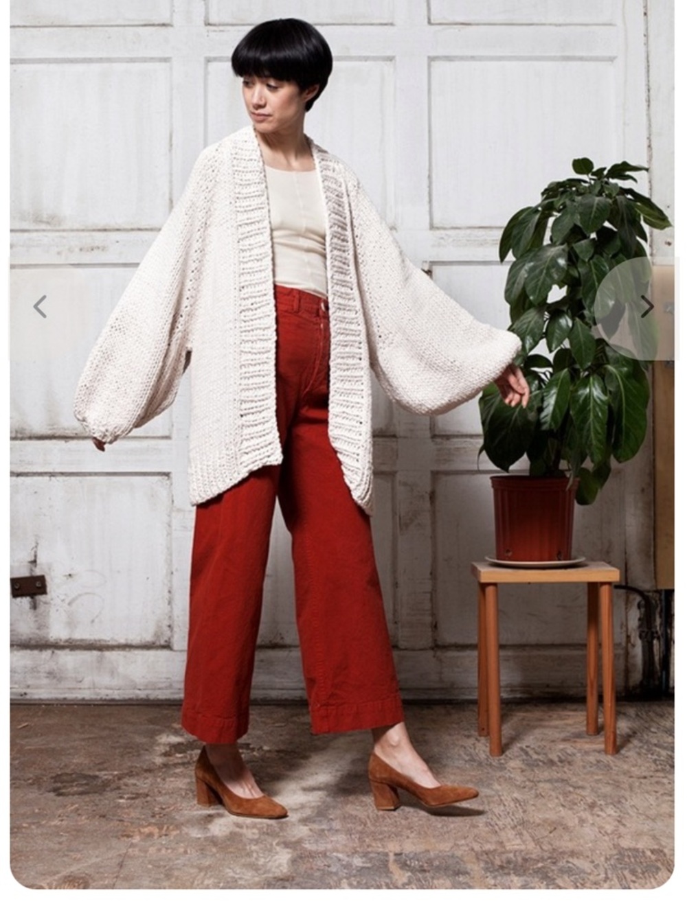 Jesse Kamm Sailor Pants Paprika Rust Orange Medium - Picture 5 of 9